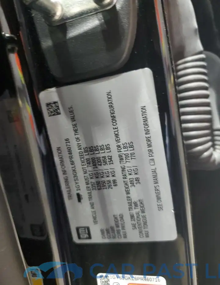 1GYS3GKL6PR460716# 14