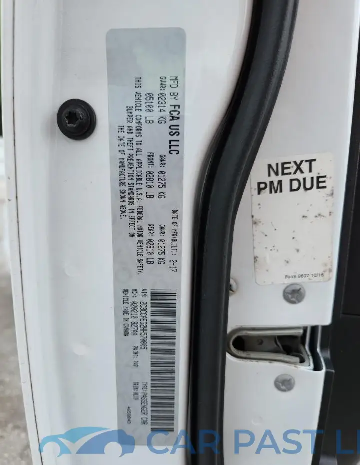 2C3CCAEG2HH570805# 12
