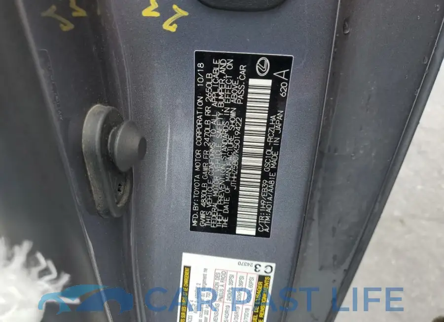 JTHHZ5BC7K5019422# 12