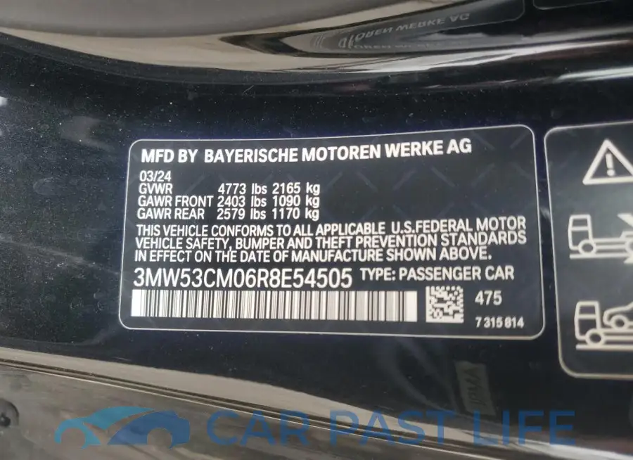 3MW53CM06R8E54505# 12