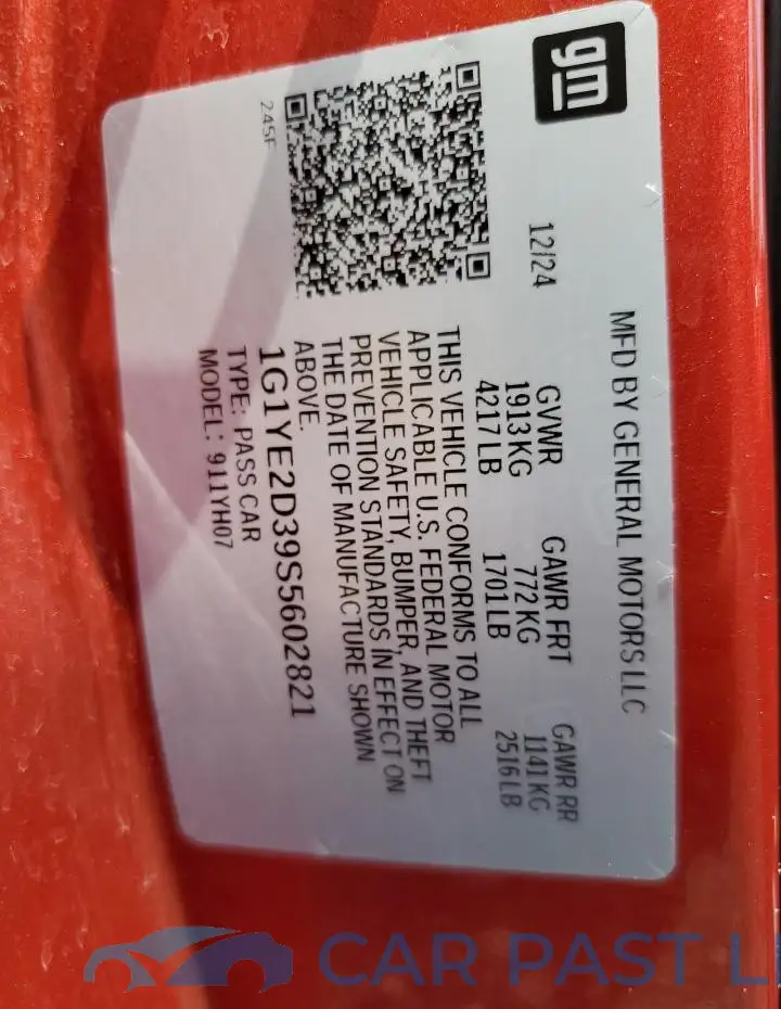1G1YE2D39S5602821# 12