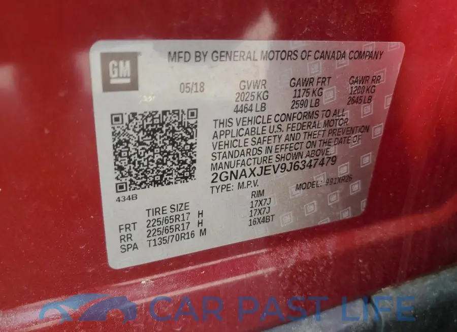 2GNAXJEV9J6347479# 13