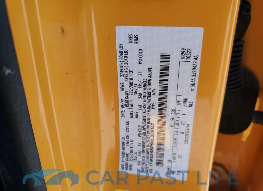 1FMEE5BP6NLB66152# 12