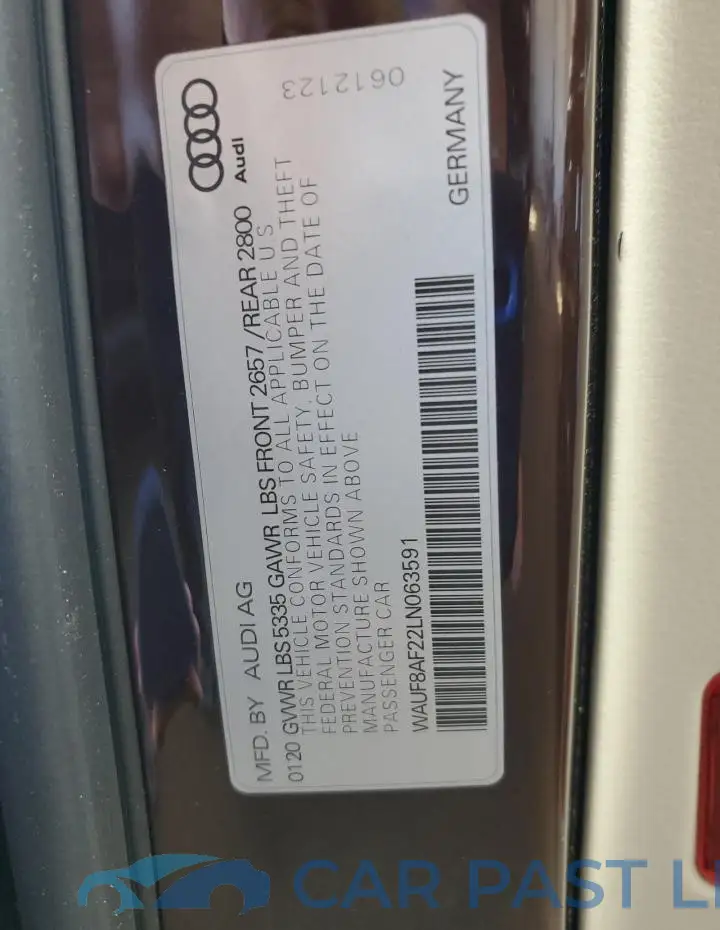 WAUF8AF22LN063591# 13