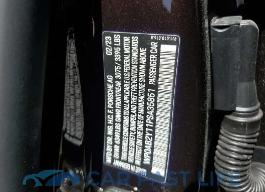 WP0AB2Y11PSA35851# 12