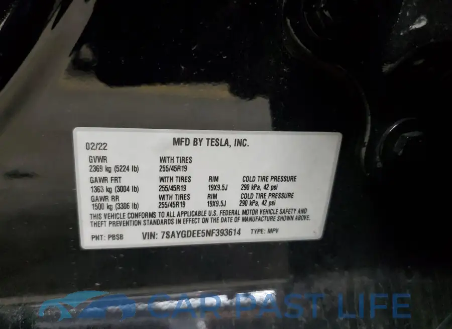 7SAYGDEE5NF393614# 12