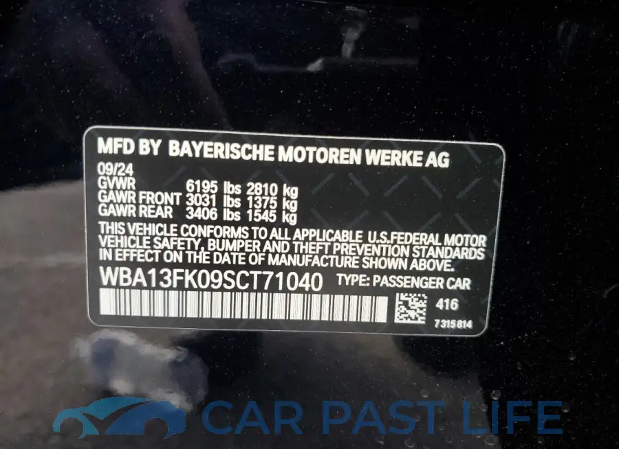 WBA13FK09SCT71040# 13