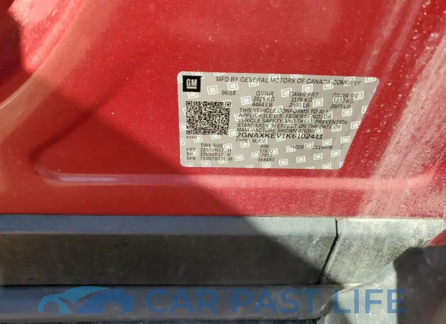 2GNAXKEV1K6102411# 13