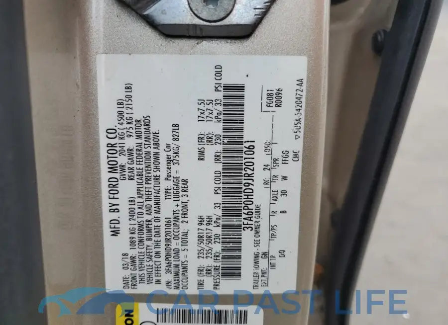 3FA6P0HD9JR201061# 12
