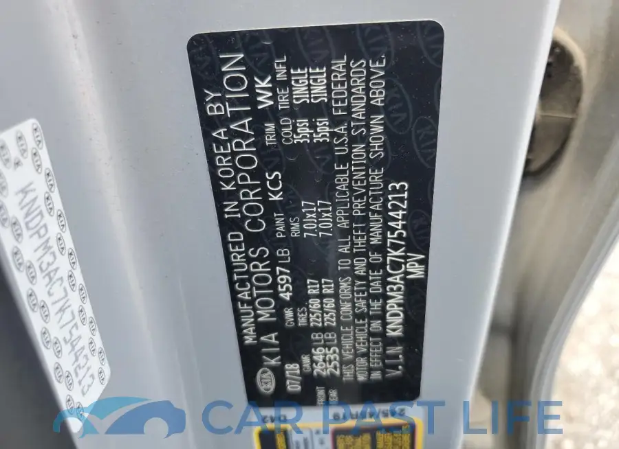 KNDPM3AC7K7544213# 13