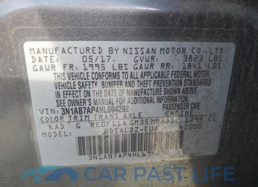 3N1AB7AP4HL694292# 12