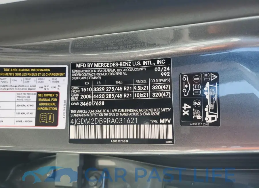 4JGDM2DB9RA031621# 13