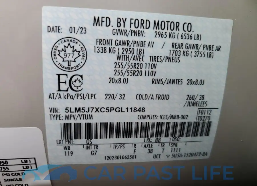5LM5J7XC5PGL11848# 13