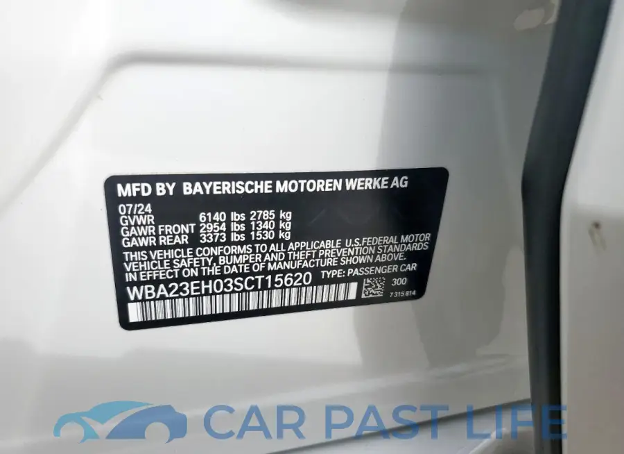 WBA23EH03SCT15620# 12