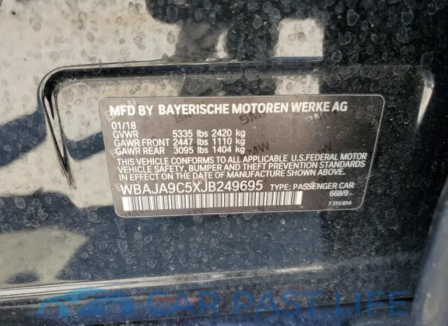 WBAJA9C5XJB249695# 12