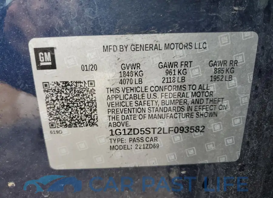 1G1ZD5ST2LF093582# 12