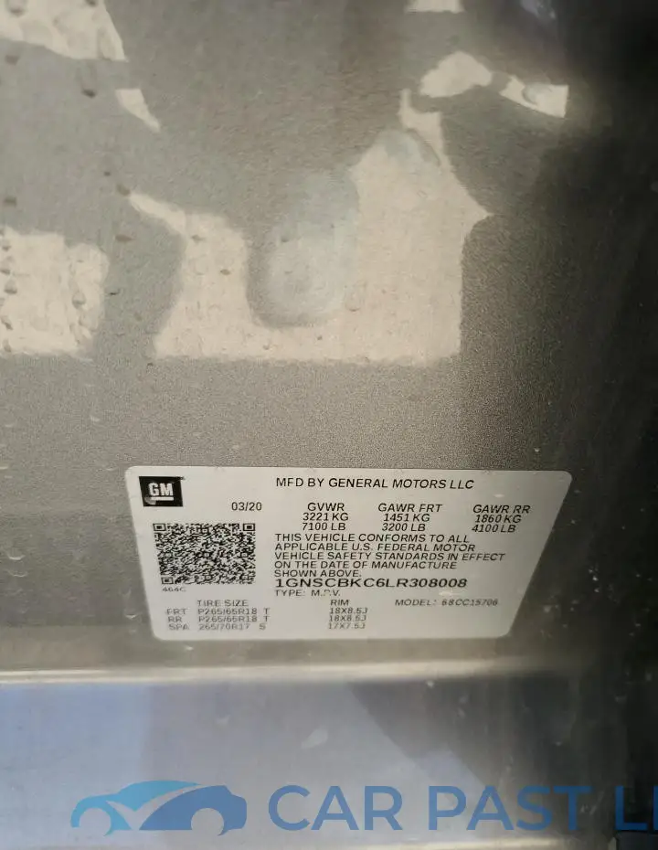1GNSCBKC6LR308008# 13