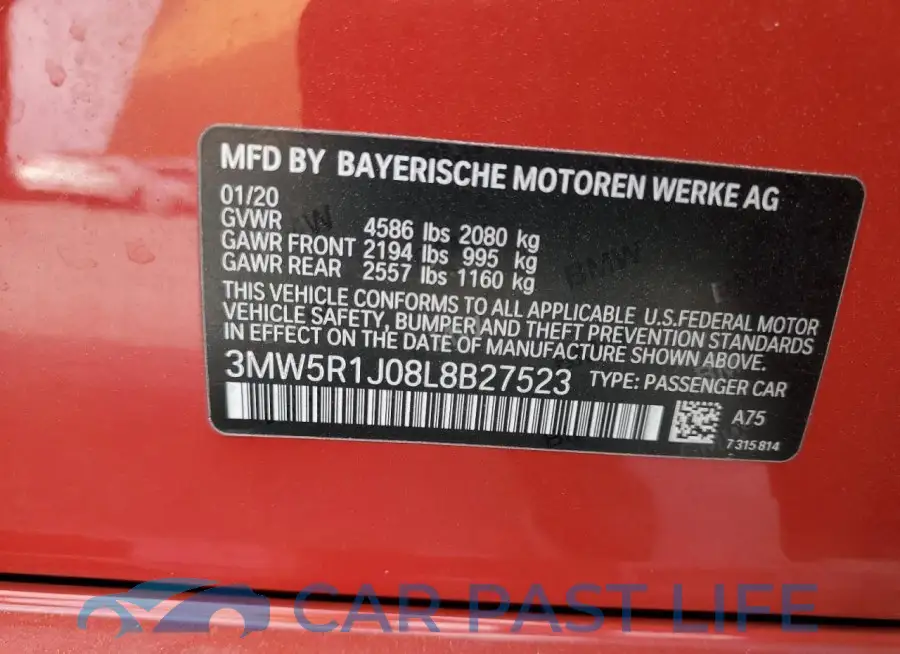 3MW5R1J08L8B27523# 12