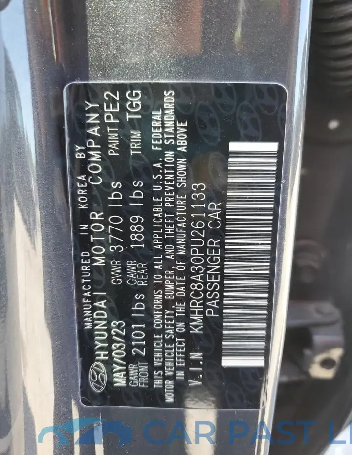 KMHRC8A30PU261133# 13