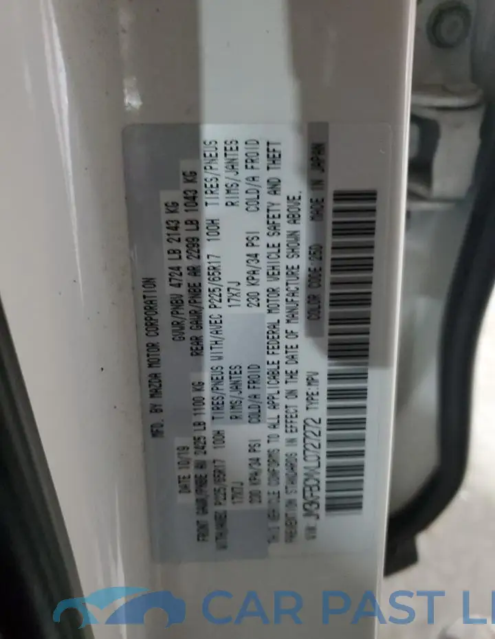 JM3KFBCMXL0727272# 14