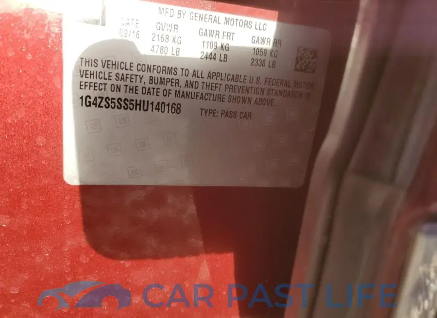 1G4ZS5SS5HU140168# 12