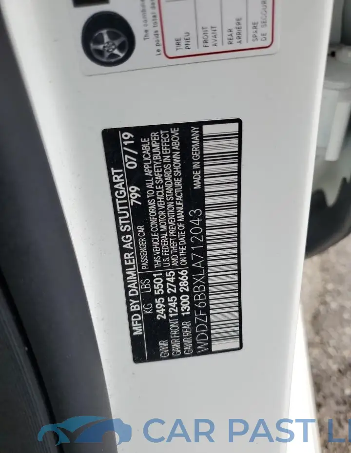 WDDZF6BBXLA712043# 12