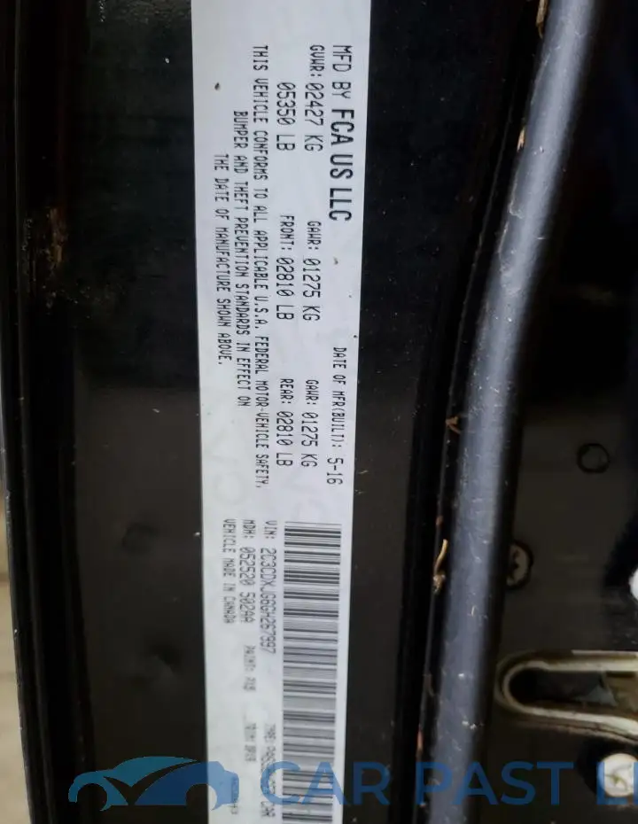 2C3CDXJG6GH267997# 12
