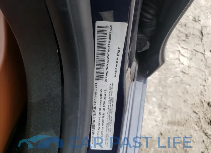 ZAM57YTA0K1335806# 12