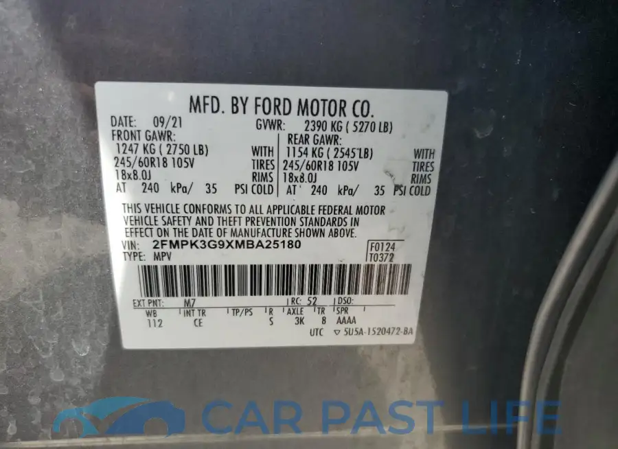 2FMPK3G9XMBA25180# 13