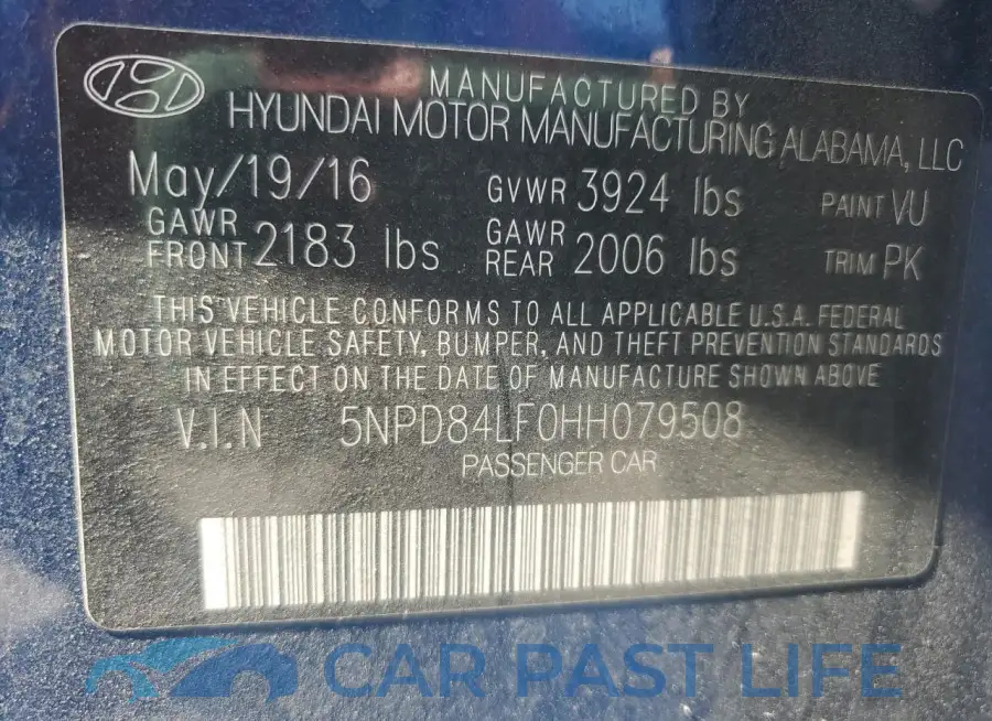 5NPD84LF0HH079508# 13