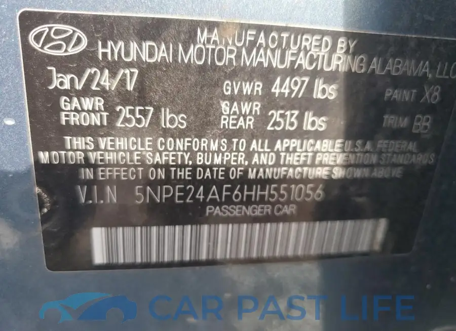 5NPE24AF6HH551056# 12