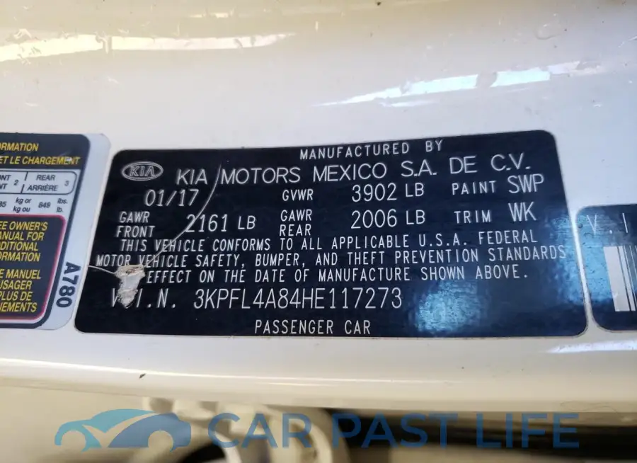 3KPFL4A84HE117273# 12