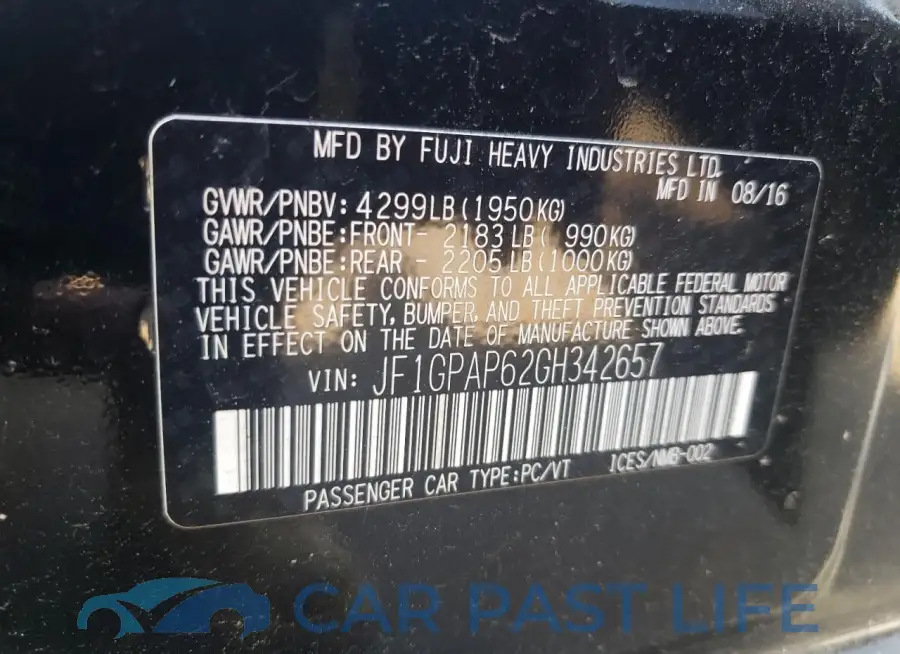 JF1GPAP62GH342657# 12