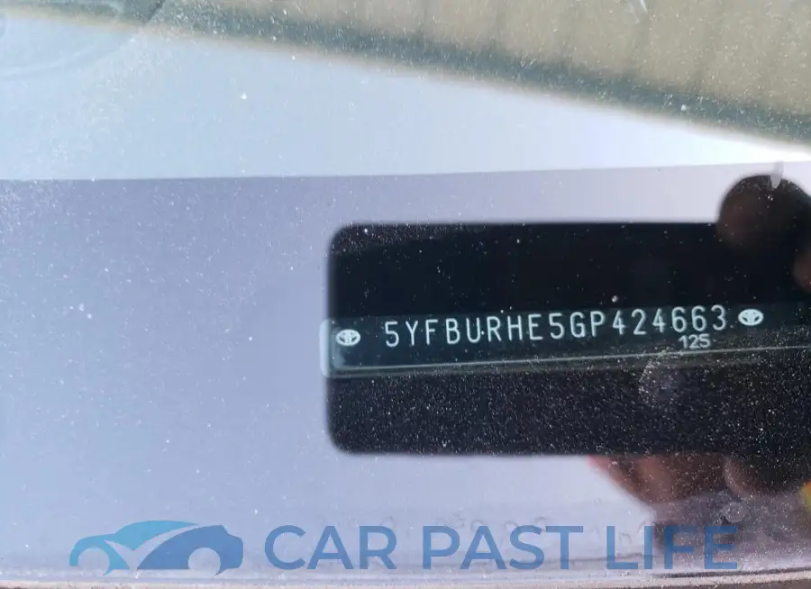 5YFBURHE5GP424663# 12