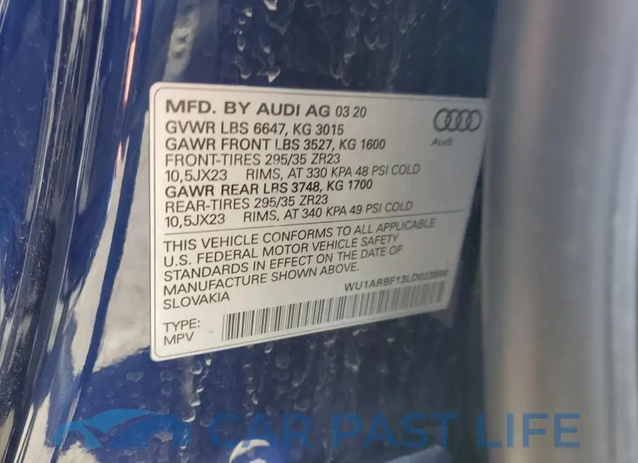 WU1ARBF13LD022998# 14