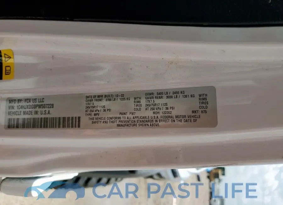 1C4HJXDG0PW507228# 13