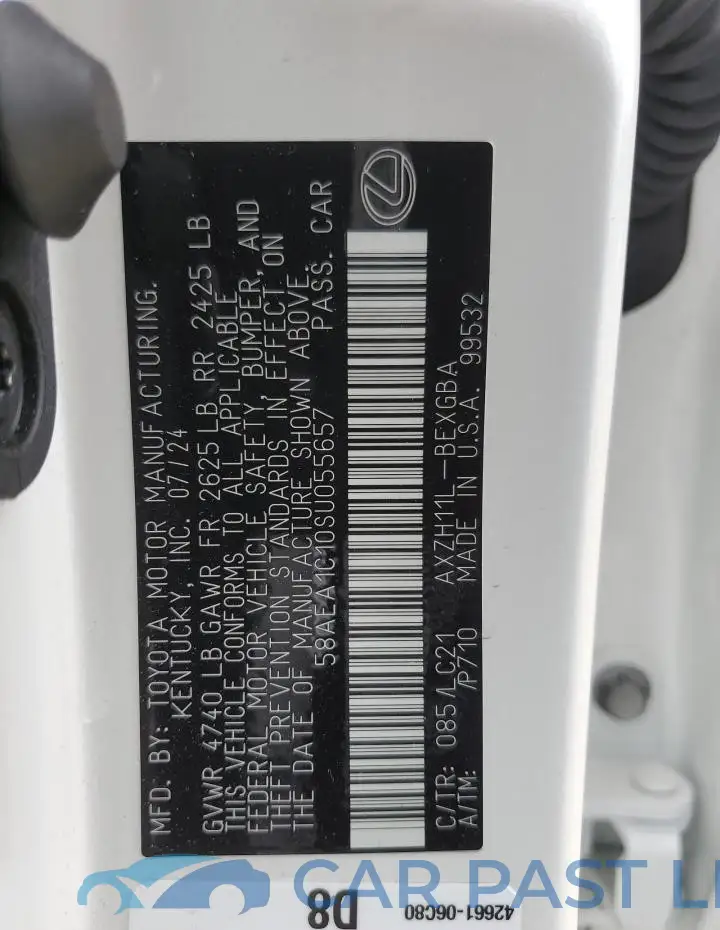 58AEA1C10SU055657# 12