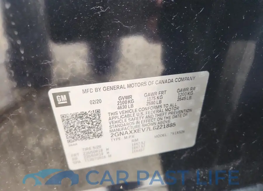 2GNAXXEV7L6221885# 12