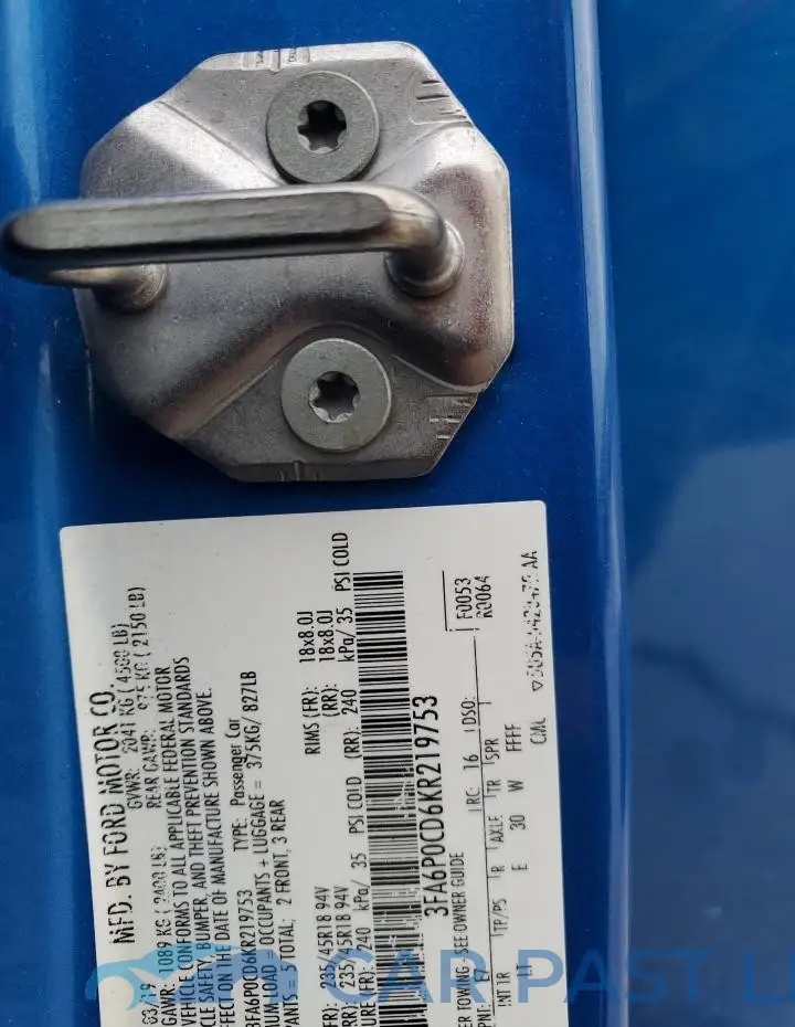 3FA6P0CD6KR219753# 13
