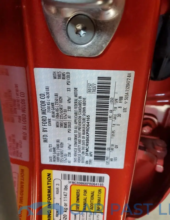 3FMCR9B6XPRD64165# 13