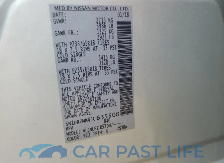 5N1DR2MM4JC635508# 13