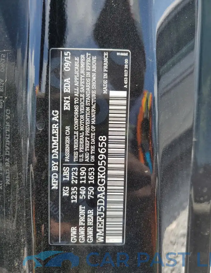 WMEFJ5DA8GK059658# 12