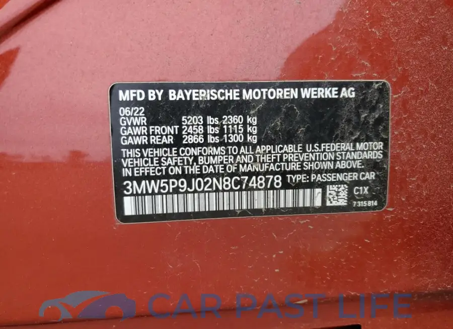 3MW5P9J02N8C74878# 12