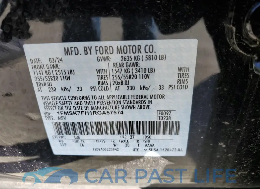 1FMSK7FH1RGA57574# 13