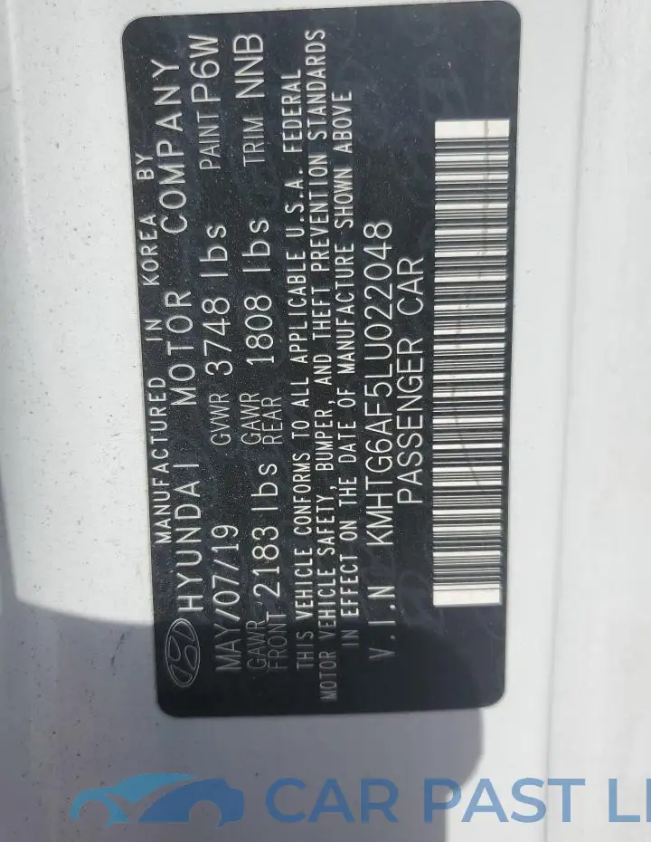 KMHTG6AF5LU022048# 12