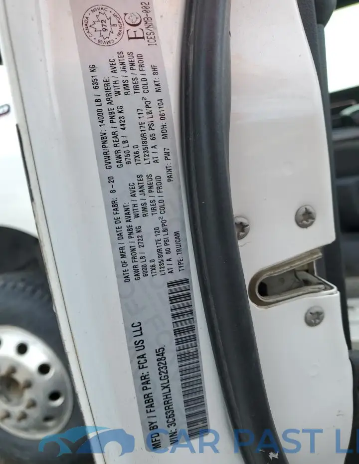 3C63RRHLXLG232845# 12