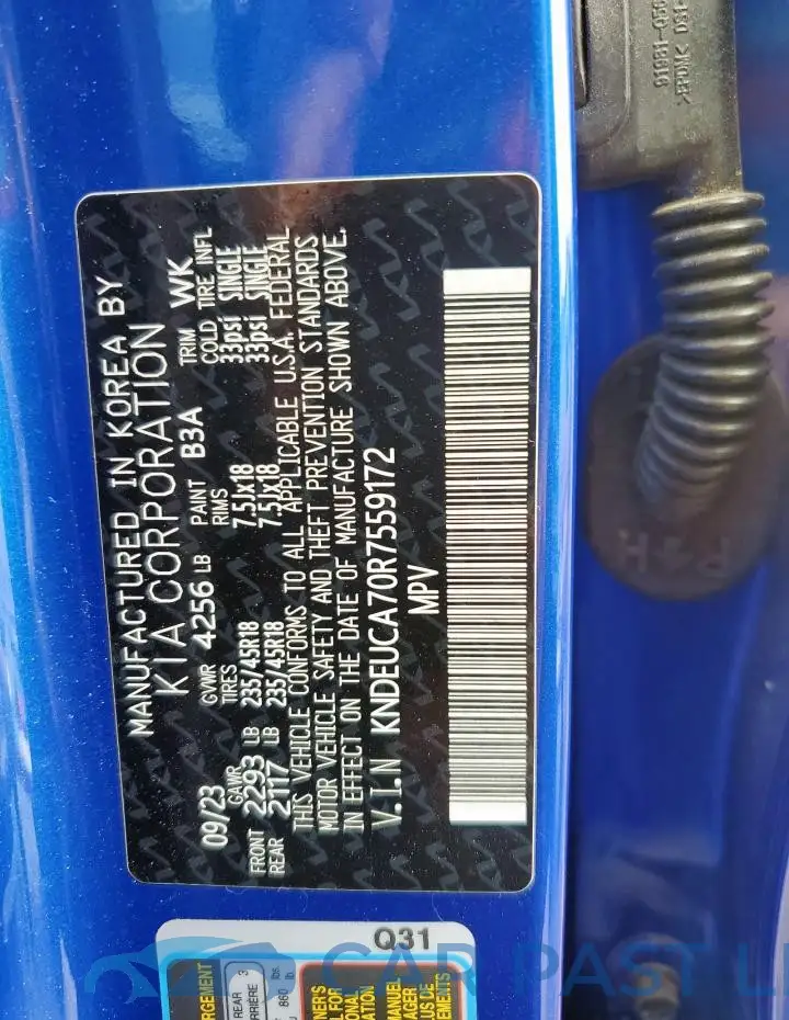 KNDEUCA70R7559172# 13