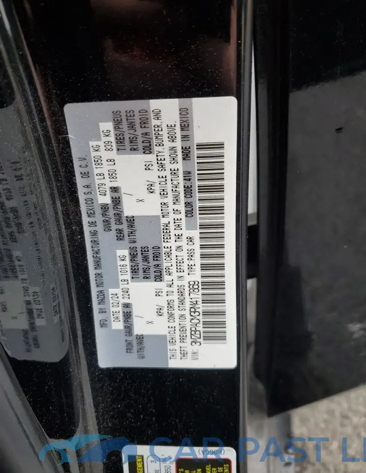 3MZBPACM3RM417869# 12