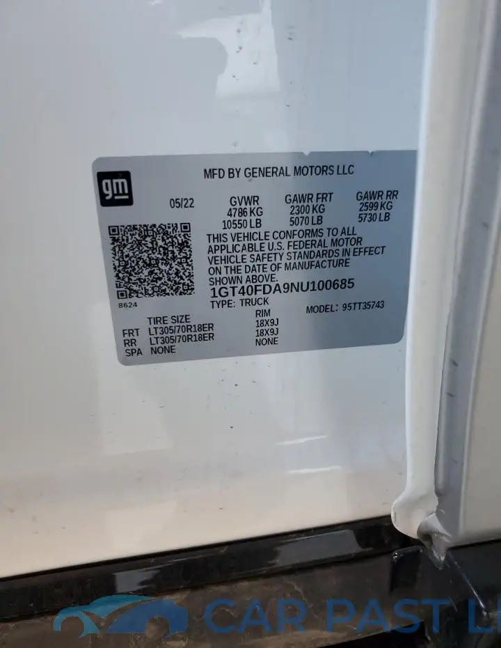 1GT40FDA9NU100685# 13