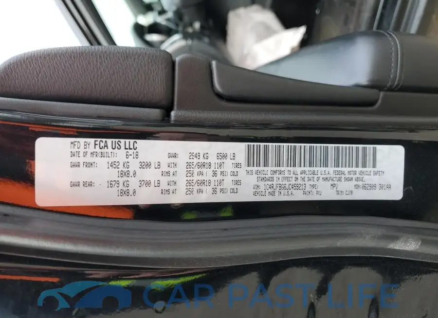 1C4RJFBG6JC459213# 12